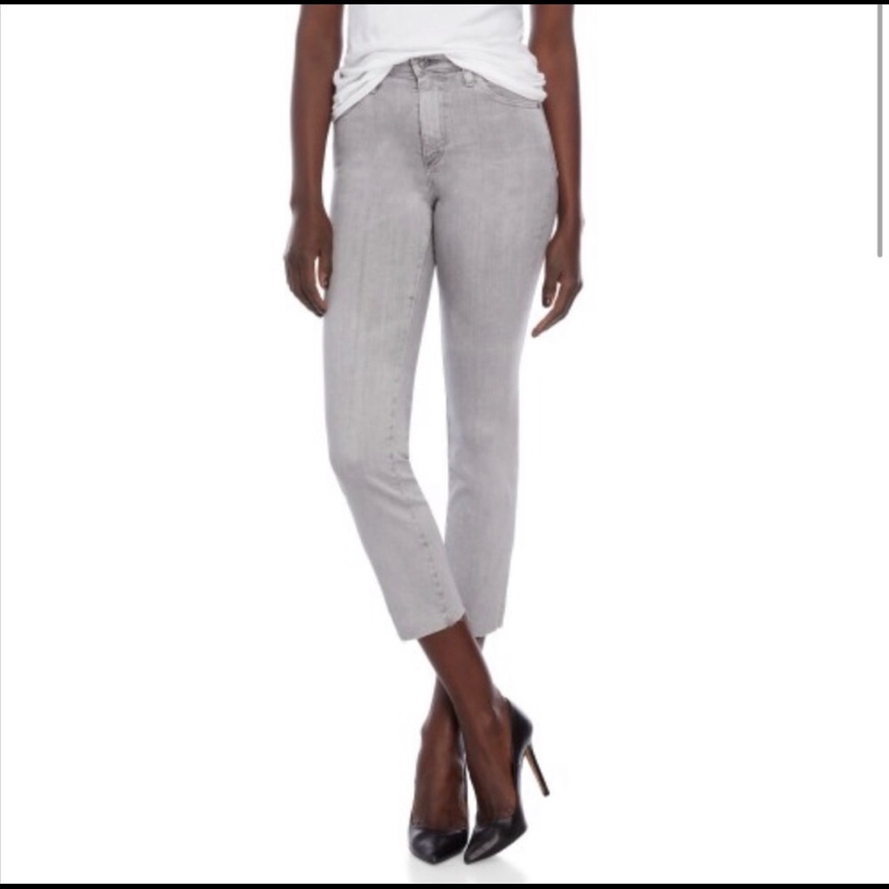 AG Crop Gray Mid rise Jean 26